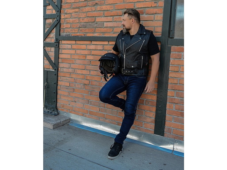 Kožená vesta na motorku TXR Custom