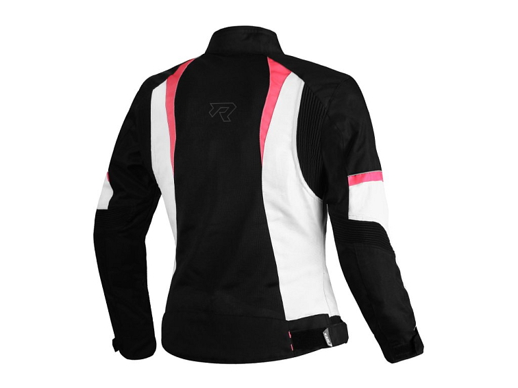 Dámská bunda na motorku TXR Kiara černo-bílo-růžová