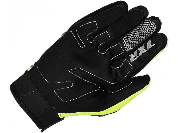 Rukavice na motorku TXR Rush černo-fluo žluté