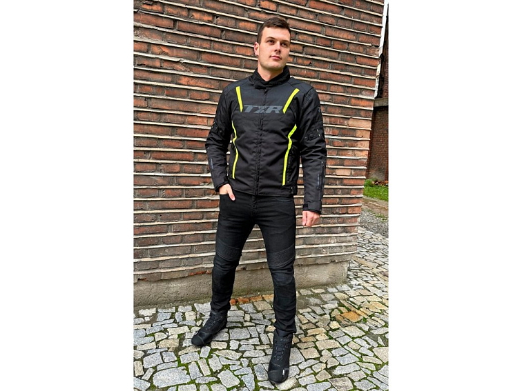 Bunda na motorku TXR Gunner černo-fluo žlutá