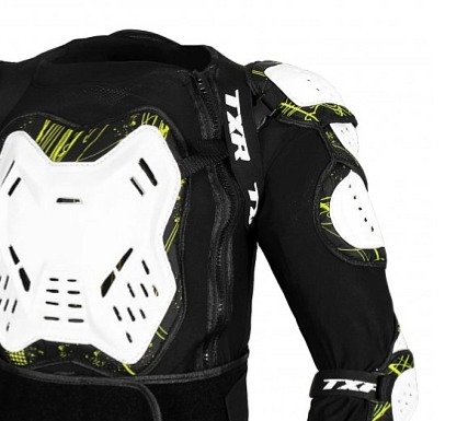 Chránič těla TXR Armor černo-bílo-fluo žlutý