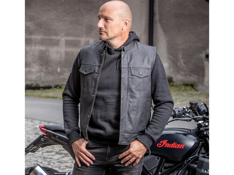 Kožená vesta na motorku TXR Bandit 2