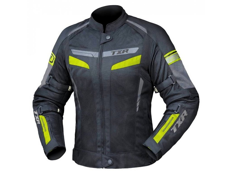 Dámská bunda na motorku TXR Alpine černo-fluo žlutá