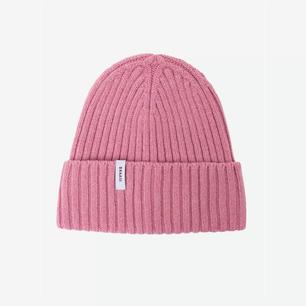 Vlněná čepice merino červená