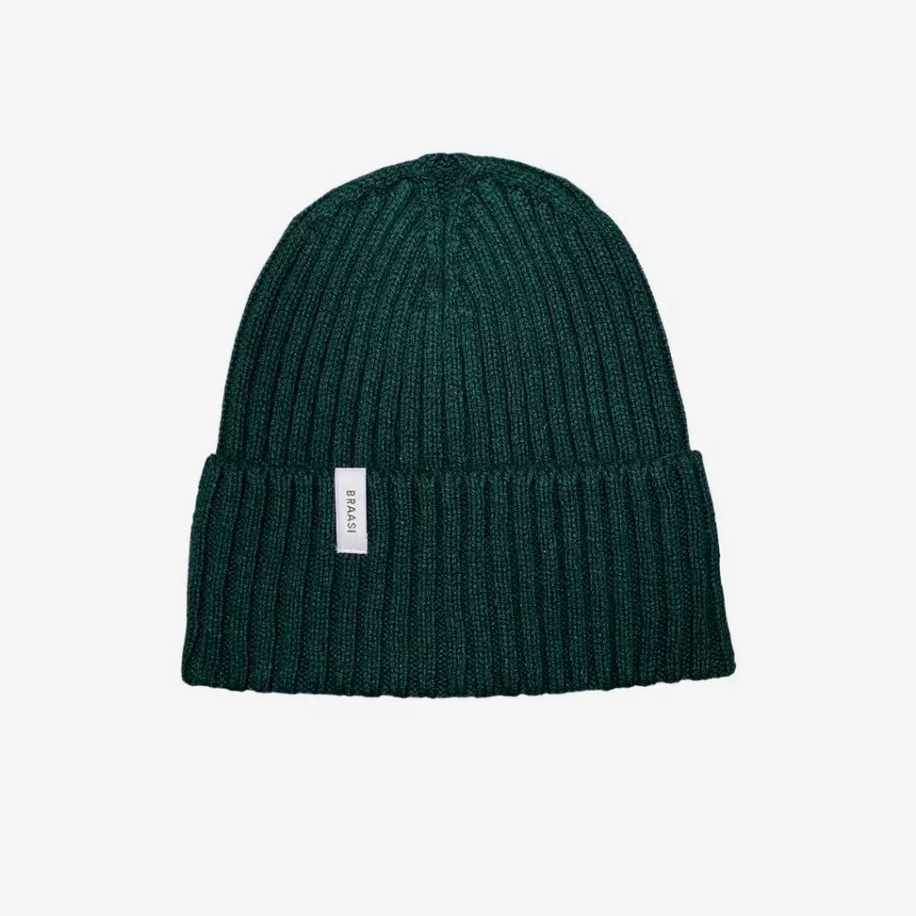 Vlněná čepice merino červená