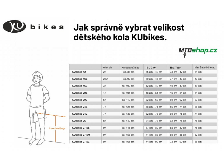 KUbikes - dětské kolo 16L MTB tyrkysová 5,72 kg