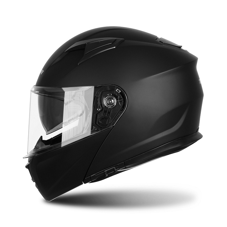 Výklopná prilba na motorku TXR Rival čierna matná