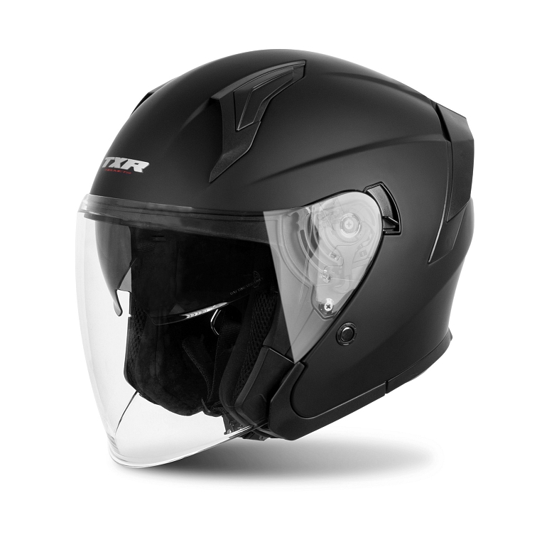 Otevřená helma na motorku TXR City černá matná