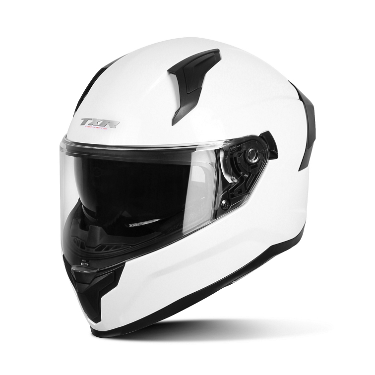 Integrálna helma na motorku TXR Raptor perleťovo biela