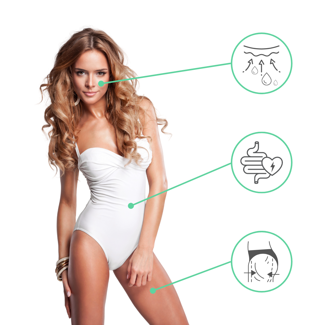 (A28) 3x ORIN SKINNY Collagen - 2x Jahoda 1x Čierna ríbezľa