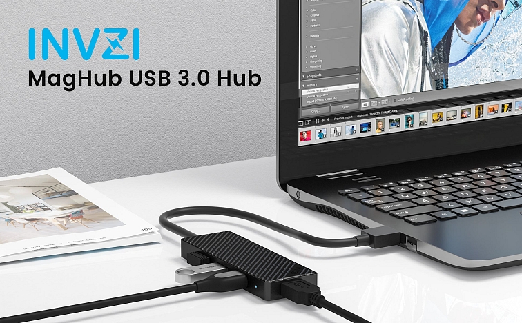 Invzi® MagHub 4x USB 3.0
