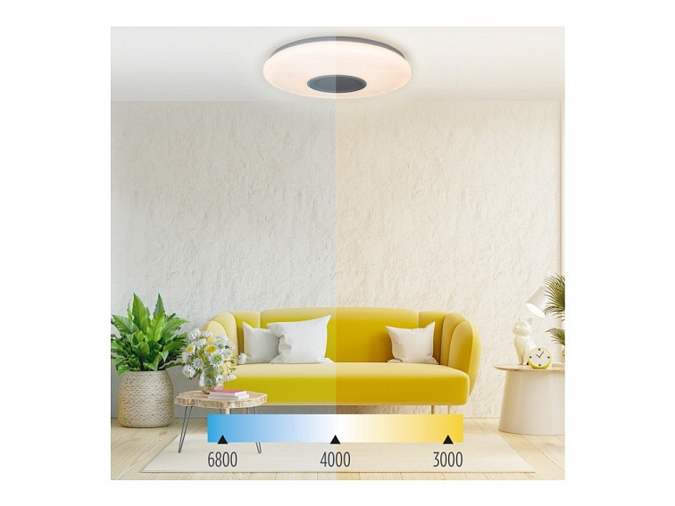 Ksix Rainbow LED stropné svietidlo, reproduktor, 40cm, 30W