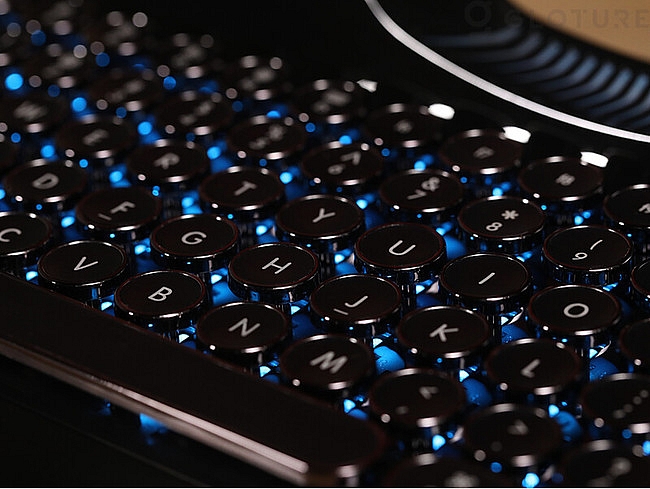 Rymek® celá čierna mechanická klávesnica