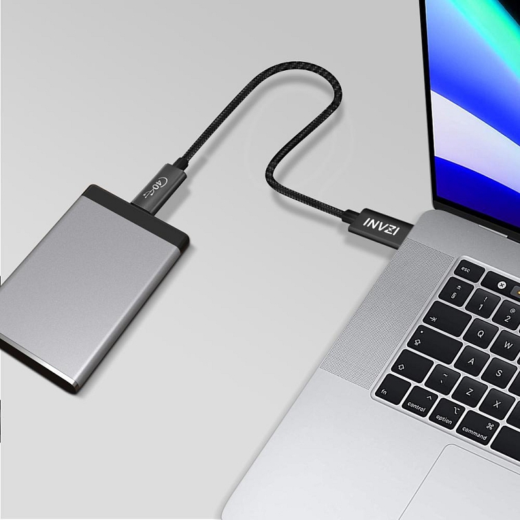 Invzi® 100W/40Gb/s USB 4.0 Gen3 USB-C na USB-C
