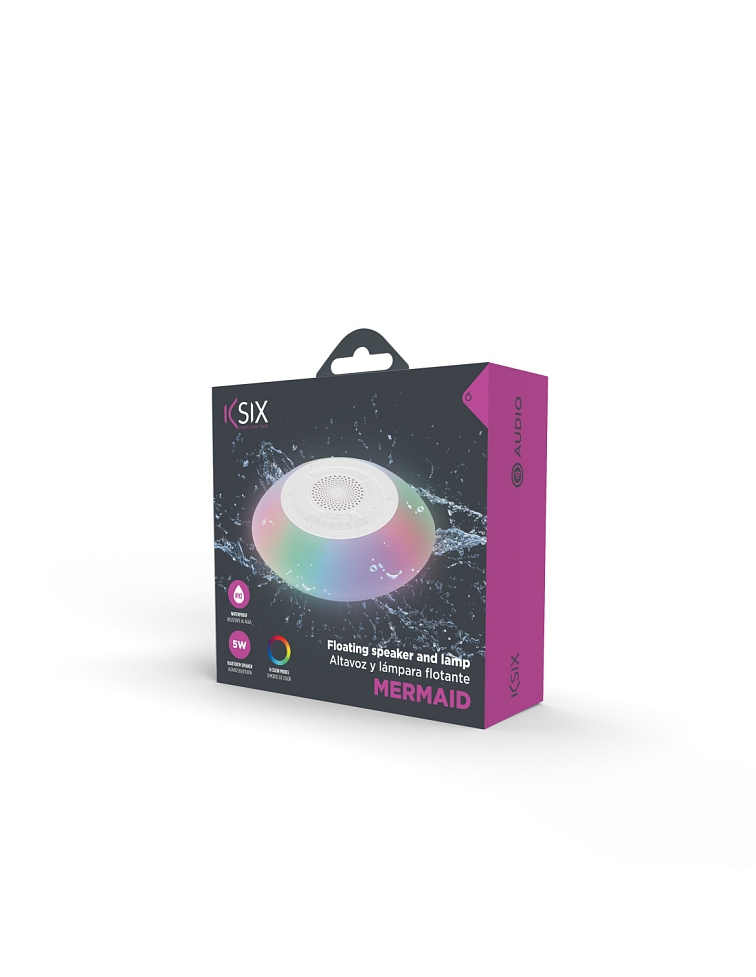 Ksix plávajúci reproduktor, IPX7, RGB, 5W, BT