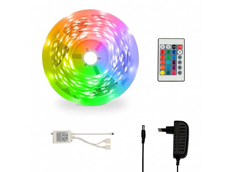 Ksix Color LED pásik 5m, RGB, diaľkové ovládanie