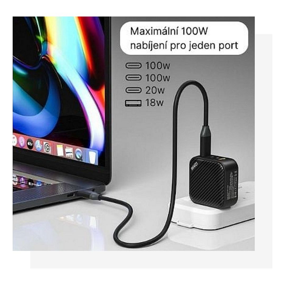 Invzi® 100W GaN USB-C adaptér