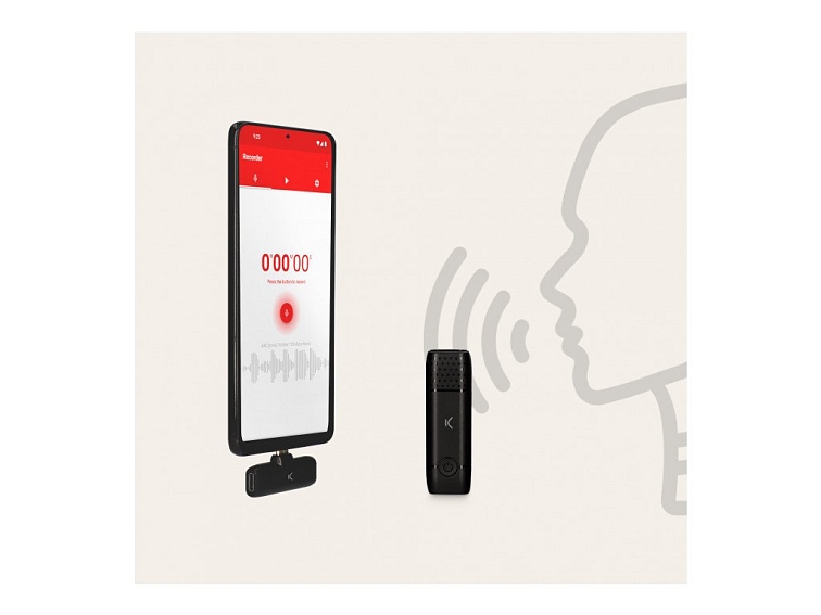 Ksix bezdrátový mikrofon pro chytré telefony, USB-C, 10h