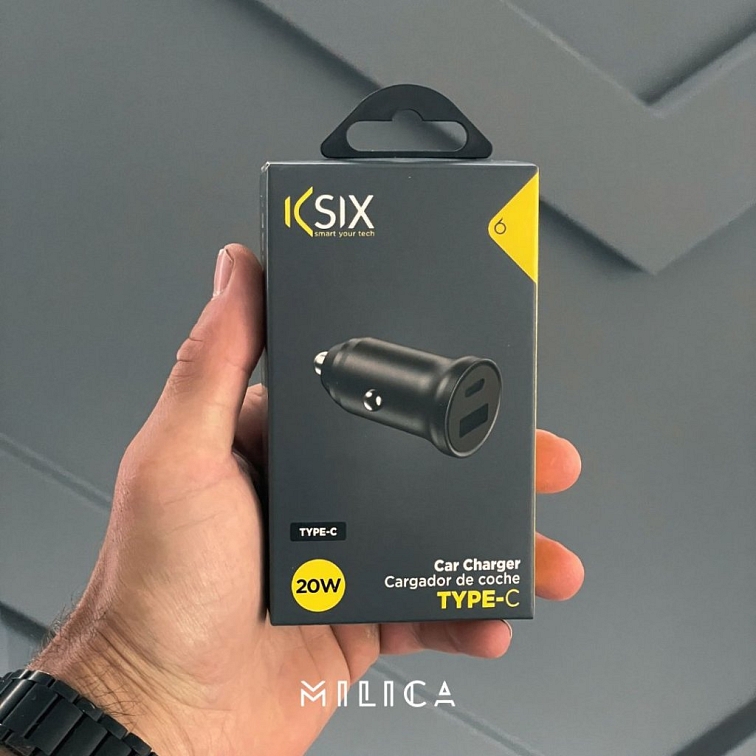 Ksix nabíjačka do auta USB+USB-C, 20W, PD, QC3.0