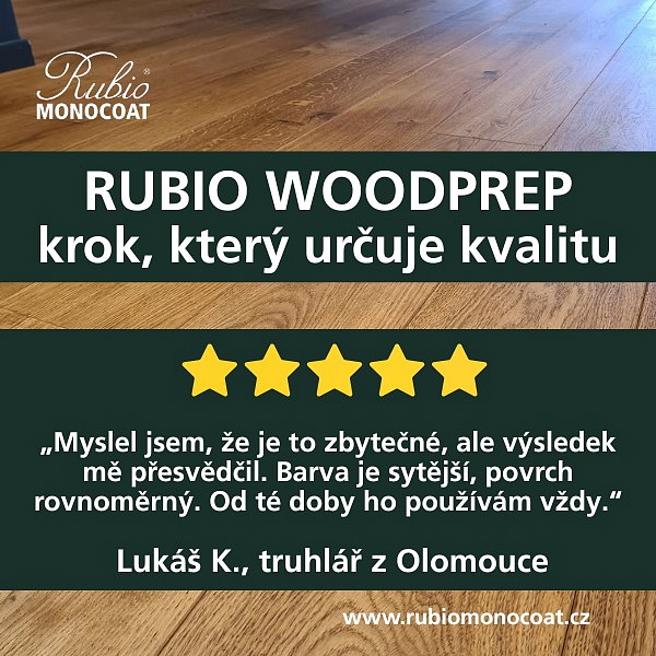 Rubio Monocoat WoodPrep - příprava pro extra ochranu dřeva