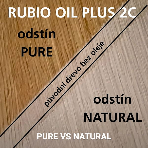 Rubio Monocoat Oil Plus 2C PURE - bezbarvý olej s akcelerátorem