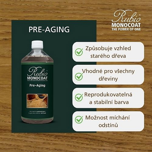 RUBIO PRE-AGING - NEREAKTIVNÍ NÁTĚR PRO STARŠÍ VZHLED DŘEVA