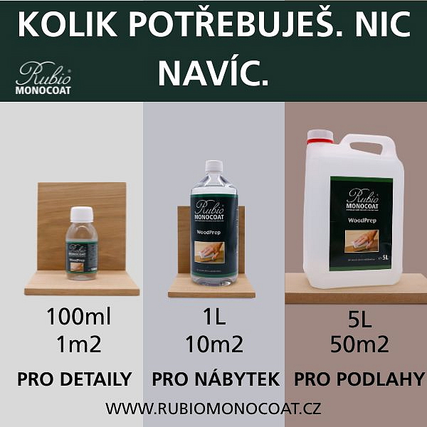 Rubio Monocoat WoodPrep - příprava pro extra ochranu dřeva
