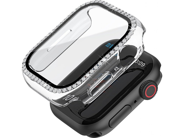 Ochranné kamínkové pouzdro se sklíčkem pro Apple Watch 44mm