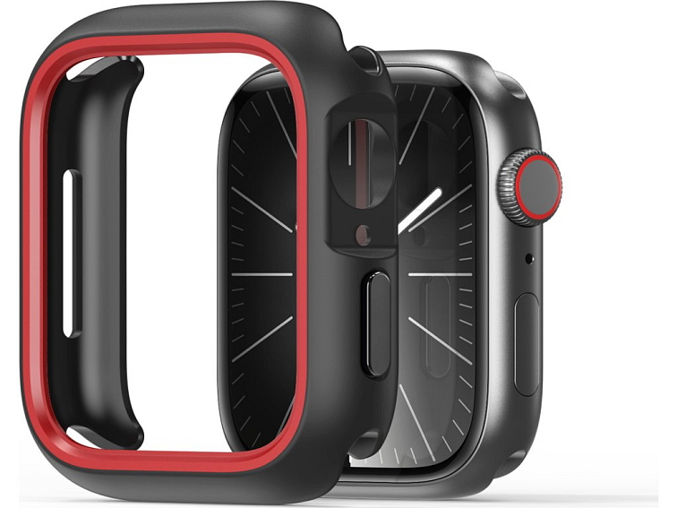 Ochranný kryt na Apple Watch 46mm - DuxDucis, Bamo Black/Red