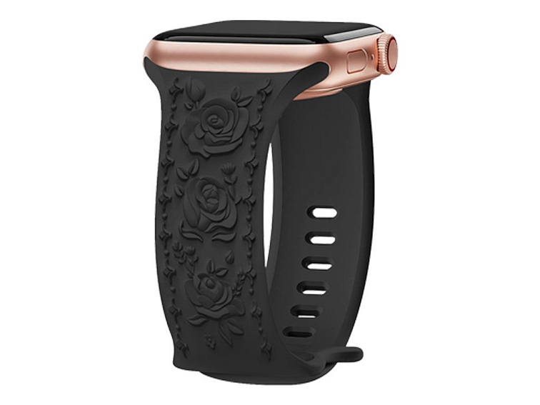 Řemínek gravírované růže pro Apple Watch 38/40/41/42(S10)mm