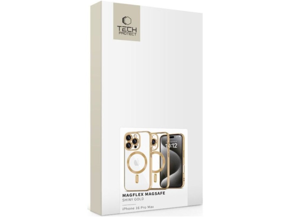 Ochranný kryt na iPhone 16 Pro MAX - Tech-Protect, Magshine MagSafe Shiny Gold
