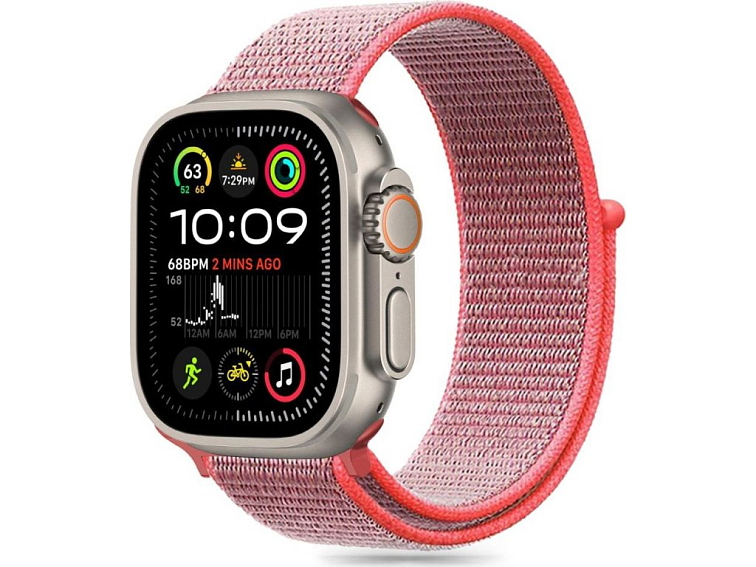 Řemínek pro Apple Watch 38mm / 40mm / 41mm / 42mm - Tech-Protect, Nylon Hot Pink