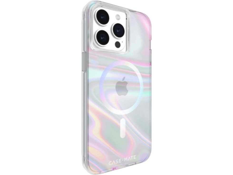 Ochranný kryt na iPhone 15 Pro MAX - Case Mate, Soap Bubble MagSafe