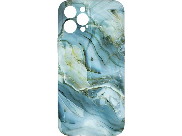 Kryt Modrošedý mramor pro iPhone 12 Pro Max