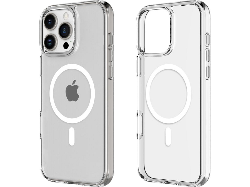 Průhledný tvrzený MagSafe kryt na iPhone 16 Pro Max