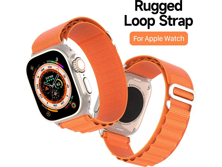 Řemínek pro Apple Watch 44mm / 45mm / 46mm / 49mm - DuxDucis, GS Orange