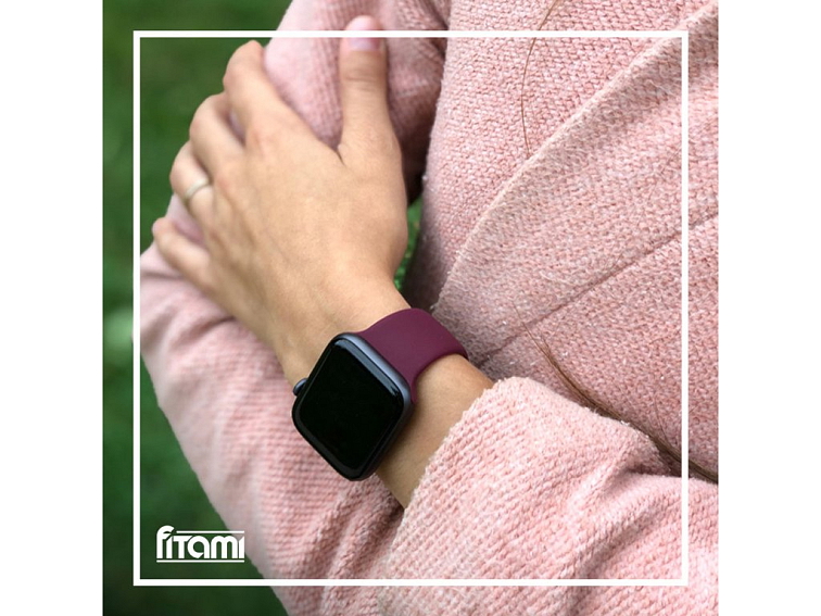 Jednobarevný řemínek pro Apple Watch - Plum