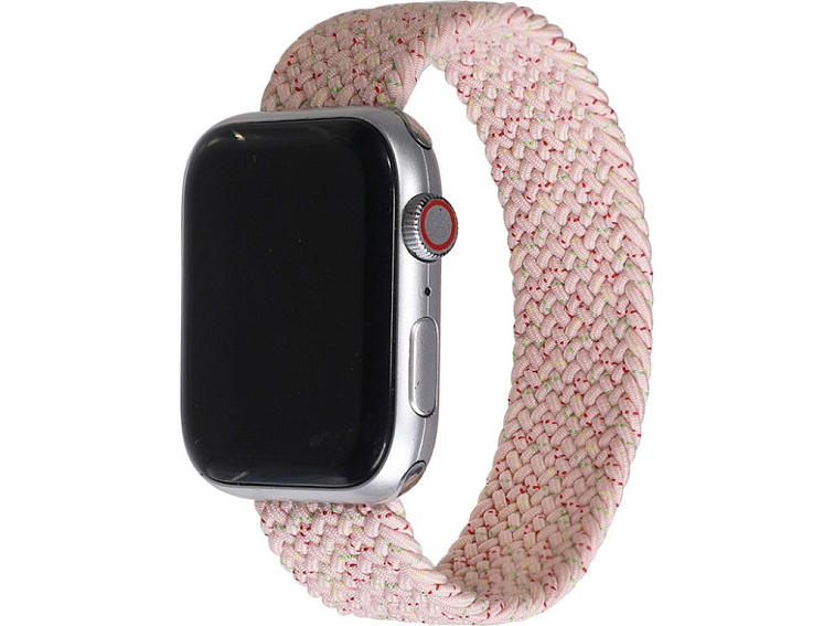 Pletený navlékací řemínek pro Apple Watch - Pink Star