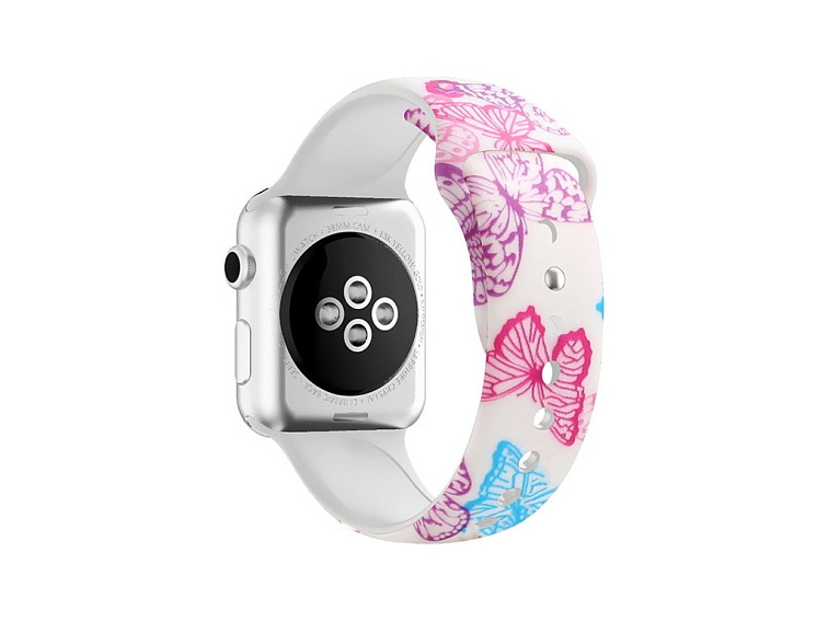 Řemínek s potiskem pro Apple Watch - Modří motýli