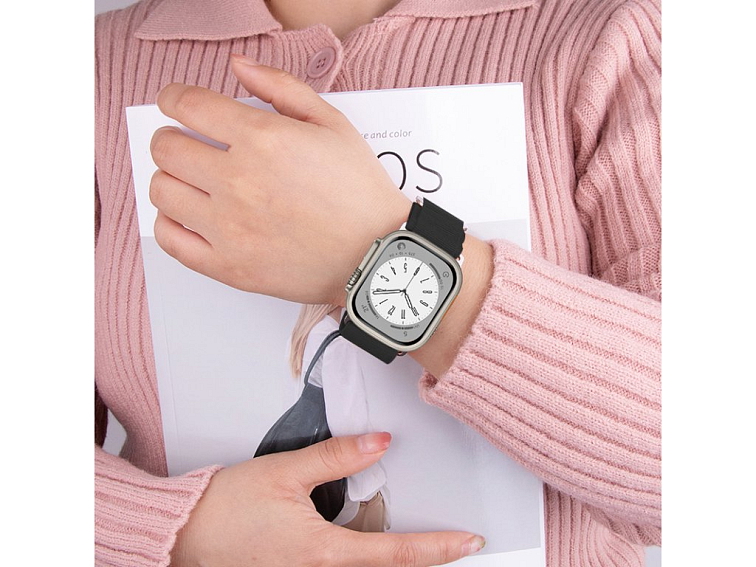 Řemínek pro Apple Watch 44mm / 45mm / 46mm / 49mm - Hoco, WA13 Flexible Black