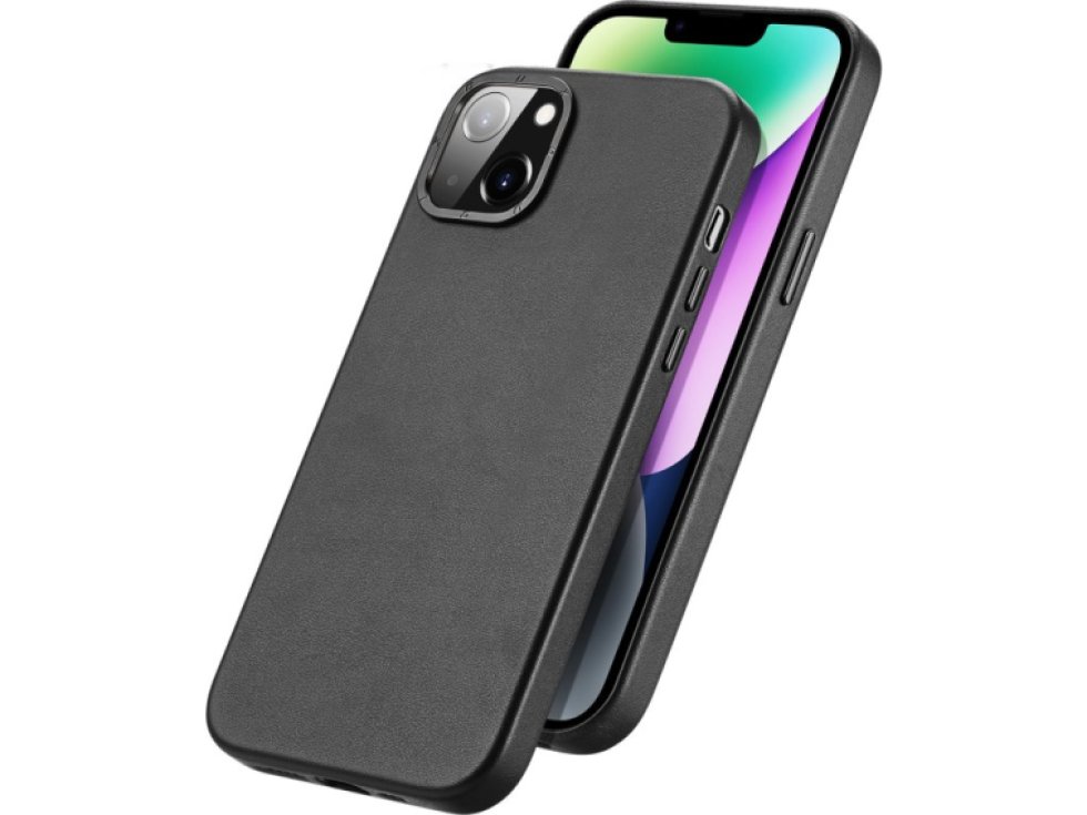 Ochranný kryt na iPhone 14 - DuxDucis, Grit with MagSafe Black