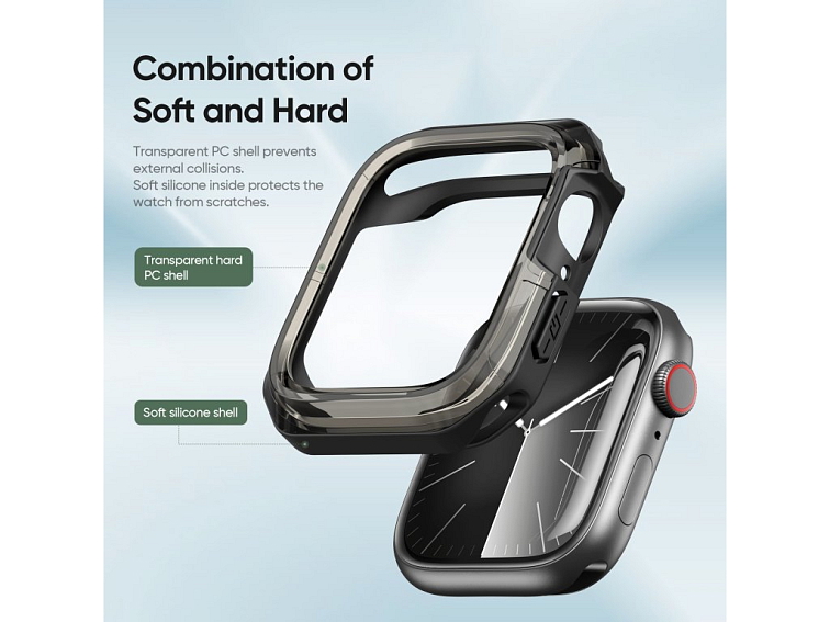 Ochranný kryt na Apple Watch 46mm - DuxDucis, Tamo Black