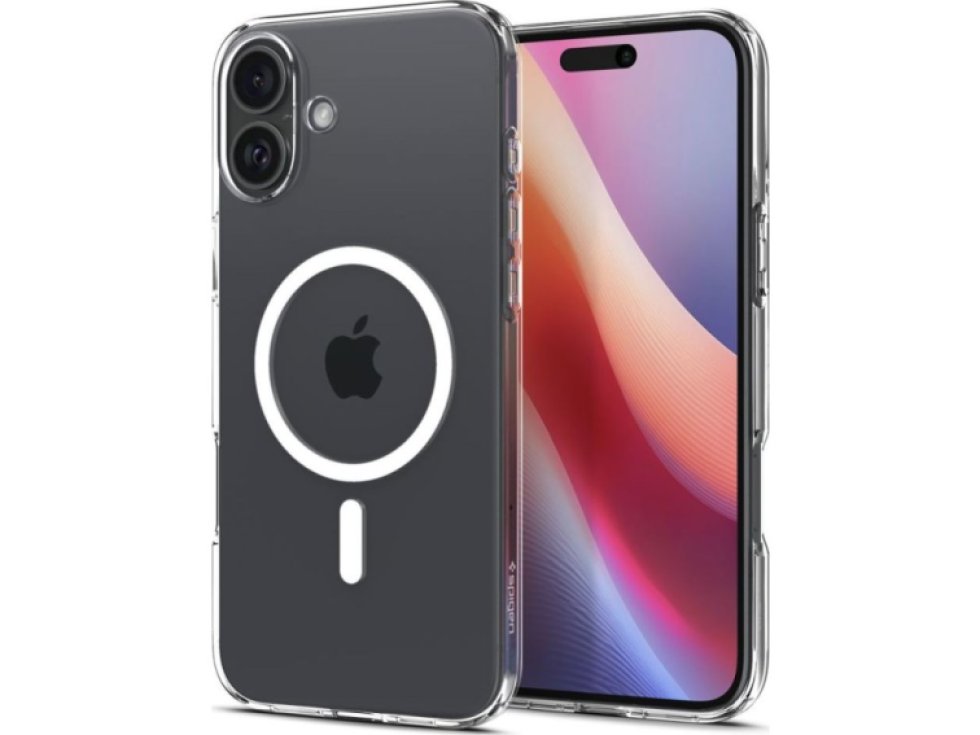 Ochranný kryt na iPhone 16 PLUS - Spigen, Liquid Crystal MagSafe Crystal Clear