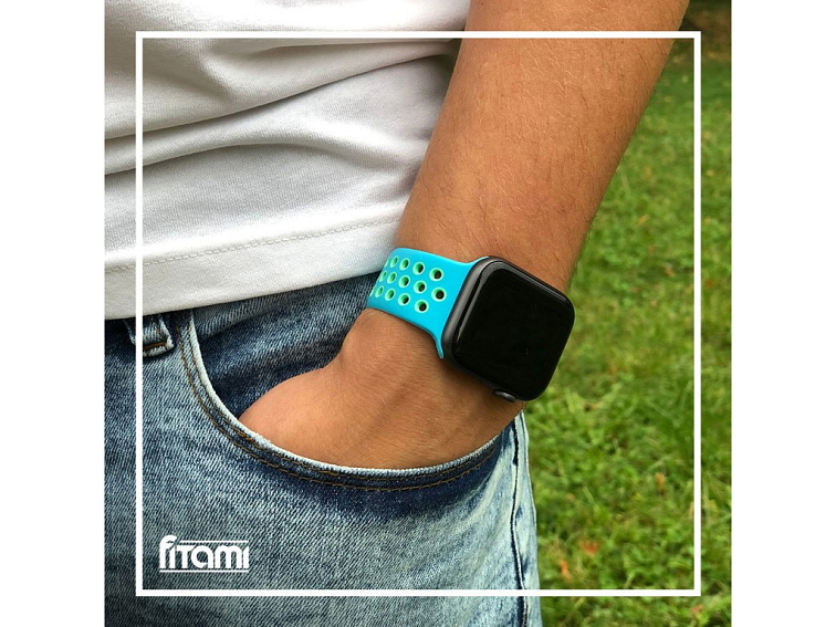 Sportovní řemínek na Apple Watch - Tyrkysový
