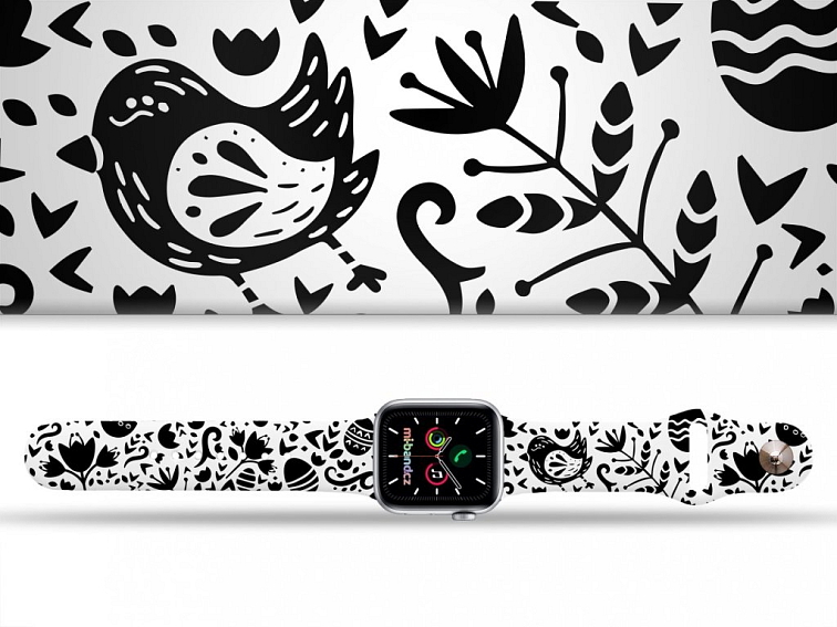 Apple watch řemínek Černobílá kuřátka