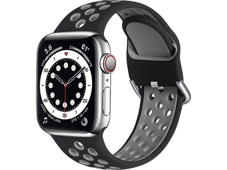 Dvoubarevný perforovaný řemínek s přezkou pro Apple Watch 38/40/41/42(S10)mm