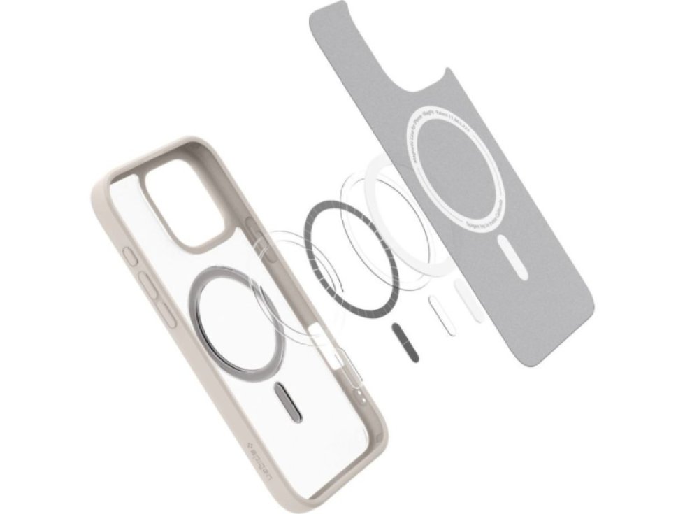 Ochranný kryt na iPhone 16 Pro MAX - Spigen, Ultra Hybrid MagSafe Frost Natural Titanium