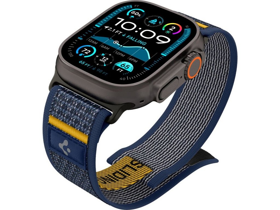 Řemínek na Apple Watch 44mm / 45mm / 46mm / 49mm - Spigen, Athlex Air Active Navy