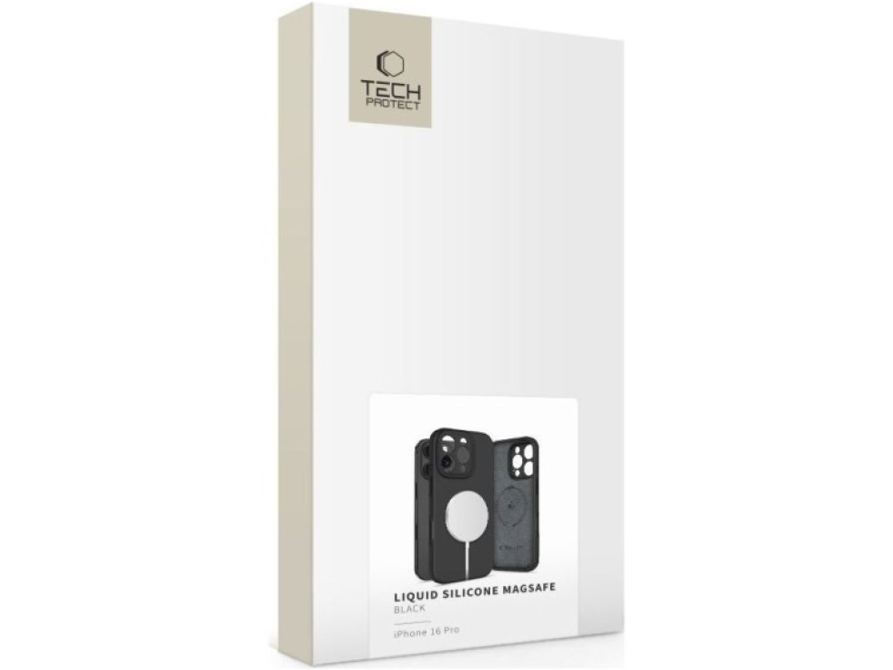Ochranný kryt na iPhone 16 Pro - Tech-Protect, Liquid MagSafe Black