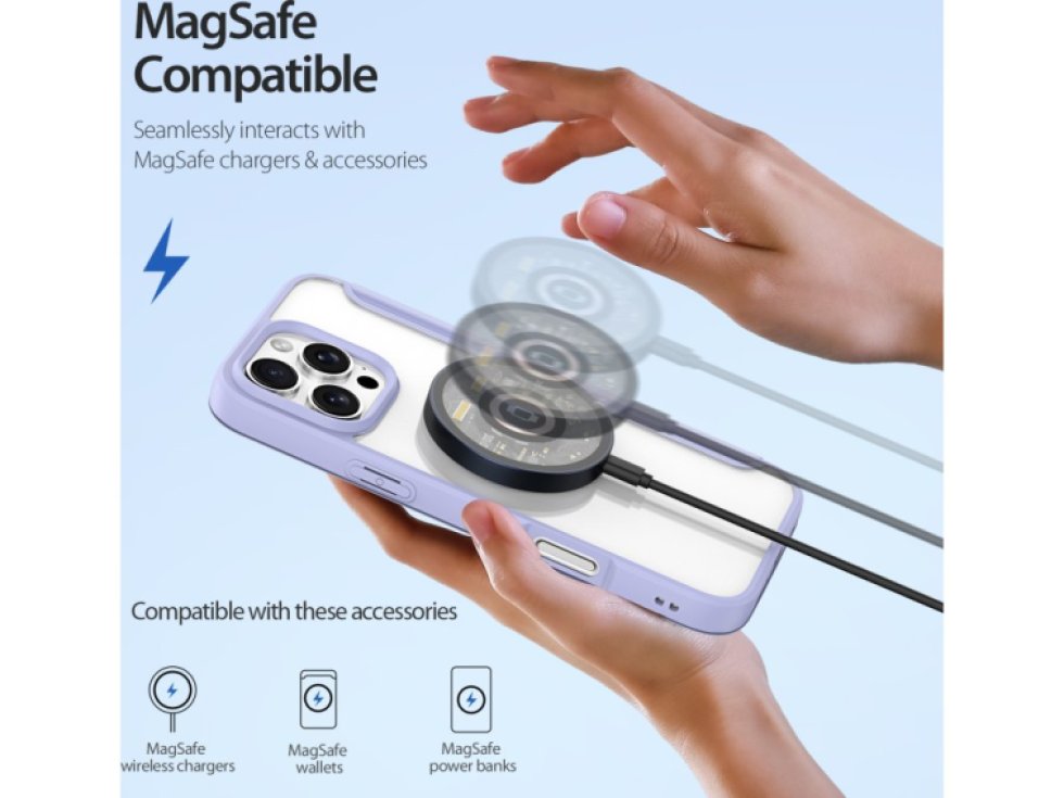 Ochranné pouzdro na iPhone 16 Pro MAX - DuxDucis, SkinX Pro with MagSafe Purple